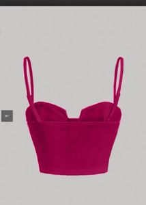 Solid Bustier Cami Top beetroot
