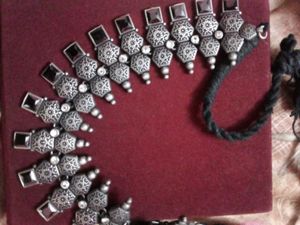 Boho Black Stone Oxidise Necklace
