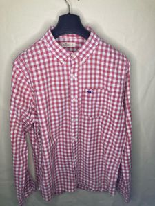 Hollister Red Gingham Checkered Shirt