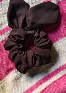 Brown Bow Scrunchie