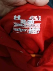 Under Armour Red Polo Shirt - Size M