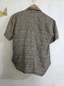 Weave Pattern Half Shirt