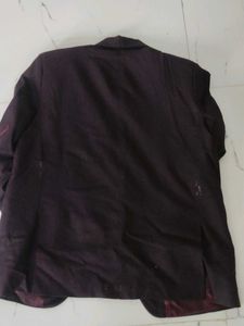 Burgundy Blazer - Classic Style