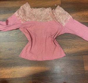 Pink Lace Top