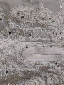 White Embroidered Kurta