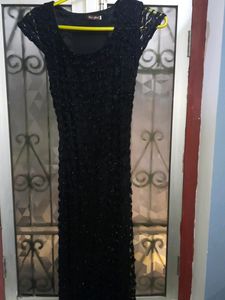 Gown, A- Line, Women, Color-Black