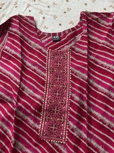 Pink Striped Kurti - Size XXL