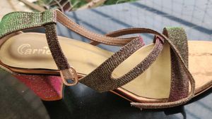 Multi Colour Party Wear Block Heels