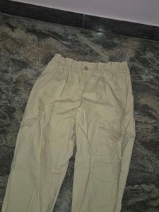 Beige Cargo Pants