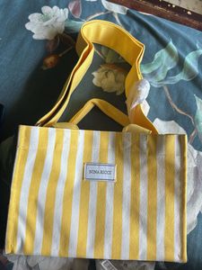 Nina Ricci Yellow Stripe Tote