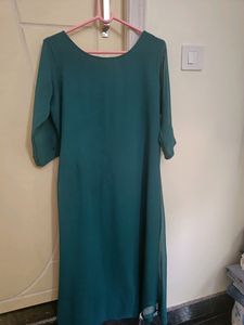 Blue Green Handwork Kurthi