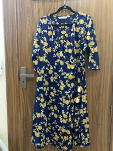 Blue Women A-line Wrap