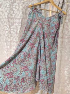 Floral Print Tie-Up Dress