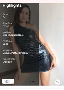 Chic Newme Black One-Shoulder Dress