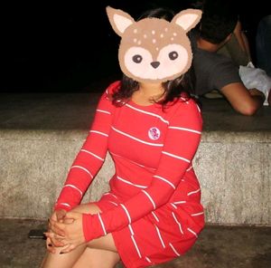 One Piece Dress Red Colour