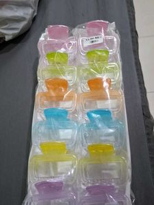 Colorful Hair Claw Clips 12 piece all colours 2