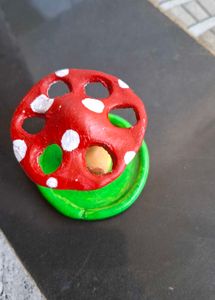 Mushroom brush holder.