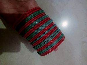 Orange Green Bangles