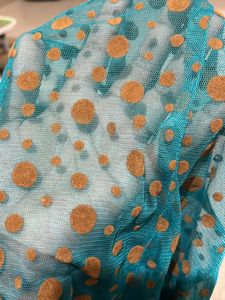 Netted Front And Back Fabric Material