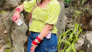 Green Gingham Puff Sleeve Top