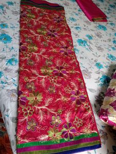 Elegant Embroidered Fancy Saree