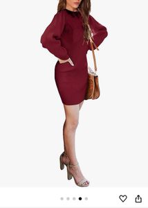 [SALE]Cotton Turtle Neck Dress For Winters