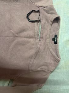 Mauve Cutout Sweater