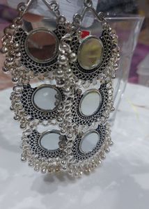 3 Layerd Mirror Earrings
