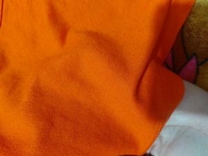 Orange Graphic Print Tee