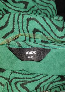 Emerald Green Patterned Dress