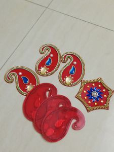Acrylic Kundan Rangoli