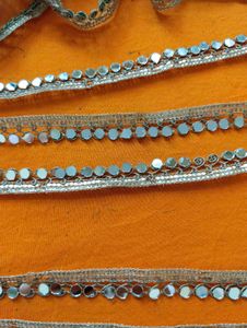 Mirror Embellished Lace New 10 meters