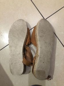 Brown Espadrille Sandals - Size 41