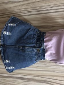 Denim Ripped Shorts