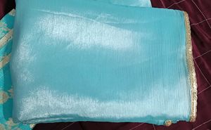 Aqua Blue Saree