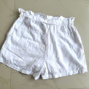 White Eyelet Shorts