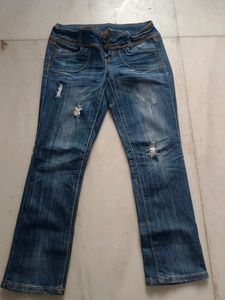 Straight Blue Jeans