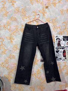 Y2k Faded Black Baggy Jeans