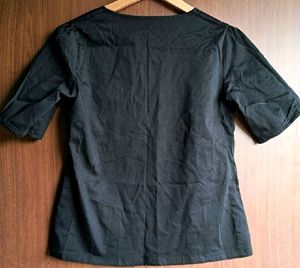 Imported Formal Plain Black Top NEW