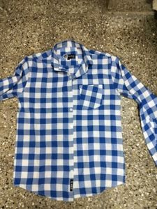 Mens L Size Checks Formal Shirt