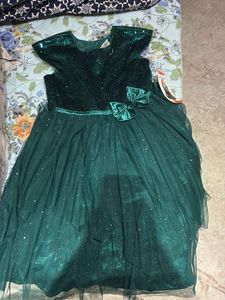 Emerald Green Sparkle Party Dress