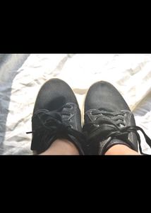 black trekking shoes