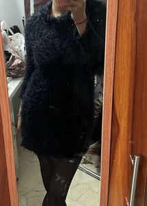 Black Fuzzy Sweater Dress
