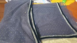 Black Saree In Net