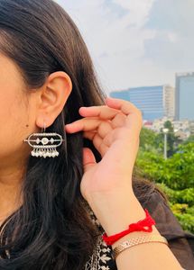 Heritage pearled Hoops