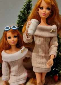 Cute Sweater Dresses For Barbie Dolls