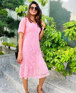 Pink Lace Dress Party Barbie Birthday