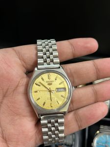 Seiko 5 Gold Dial
