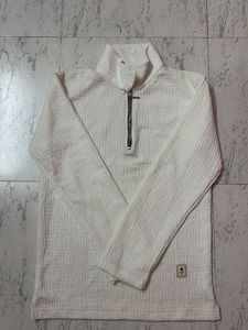 Textured Half Zip Pullover