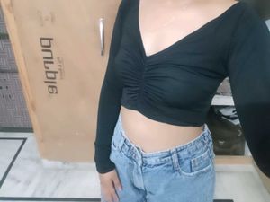 Black Crop Top